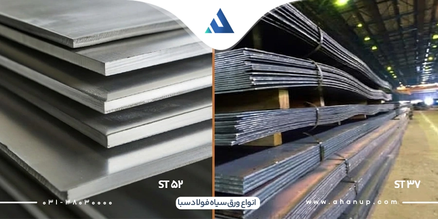 انواع ورق سیاه فولاد سبا