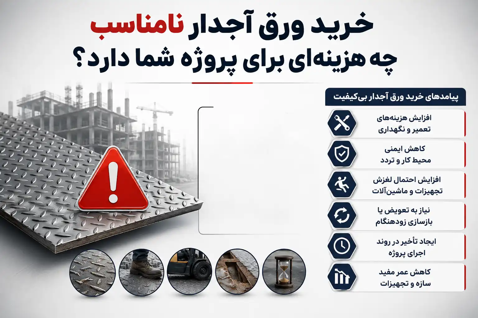 خرید ورق آجدار فولاد مبارکه