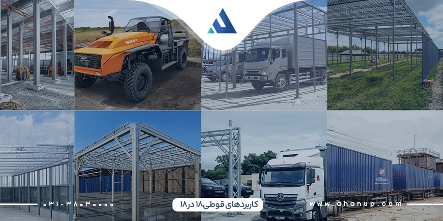کاربرد قوطی 18 در 18