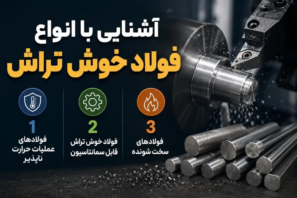 ترکیب شیمیایی فولاد خوش تراش