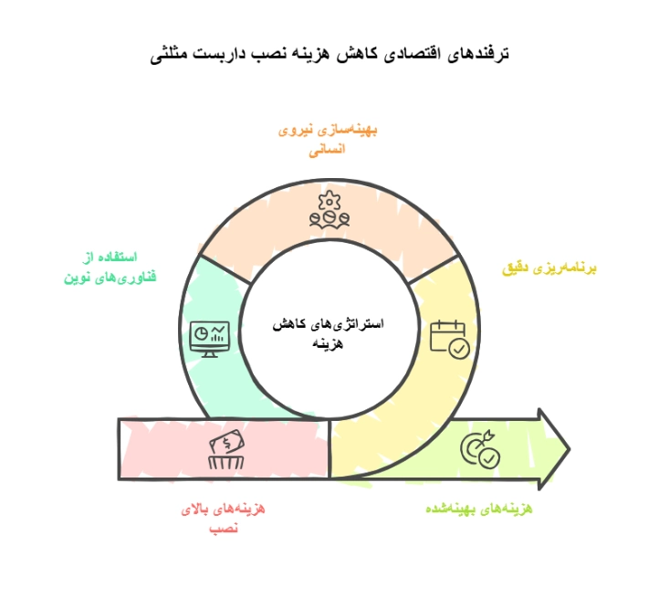 هزینه نصی داربست مثلثی