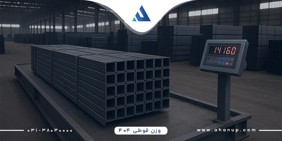 محاسبه وزن قوطی ۴.۴ با ضخامت‌های متنوع