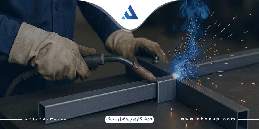 جدول مقایسه روش‌های جوش پروفیل سبک