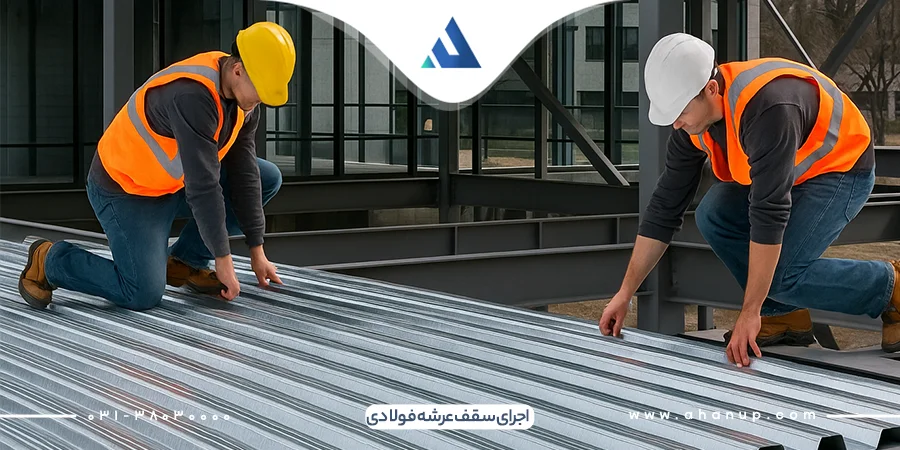اجرای سقف عرشه فولادی