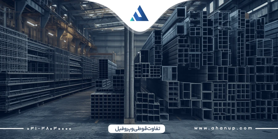 تفاوت قوطی و پروفیل در شکل ظاهری