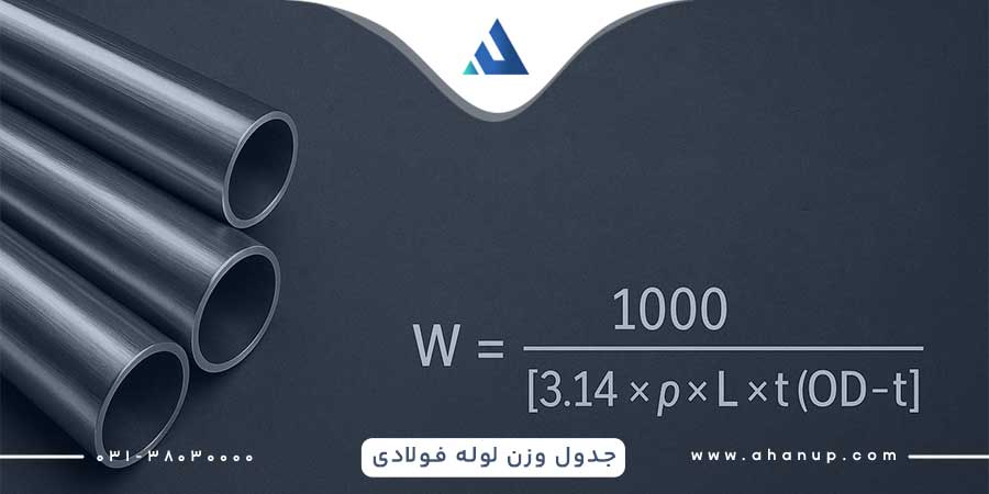 جدول وزن لوله فولادی