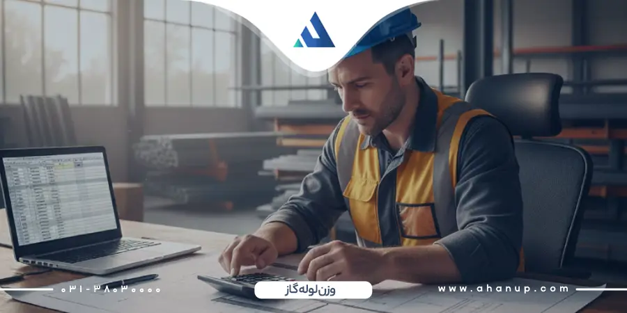 وزن لوله گاز