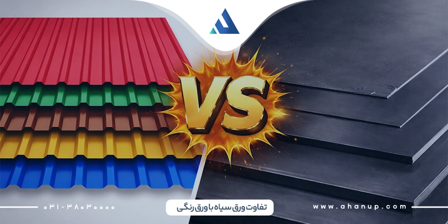 تفاوت ورق سیاه با ورق رنگی