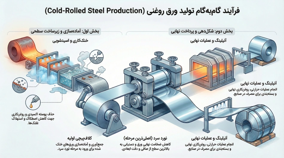 مراحل تولد ورق روغنی