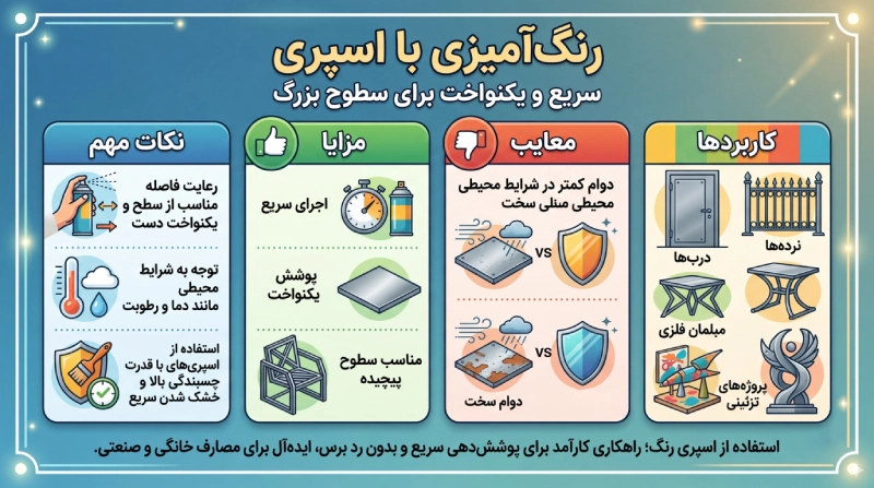 بهترین رنگ برای سطوح فلز
