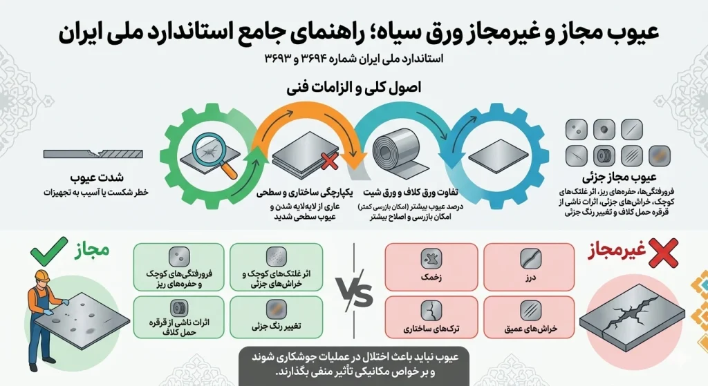 عیوب در ورق سیاه