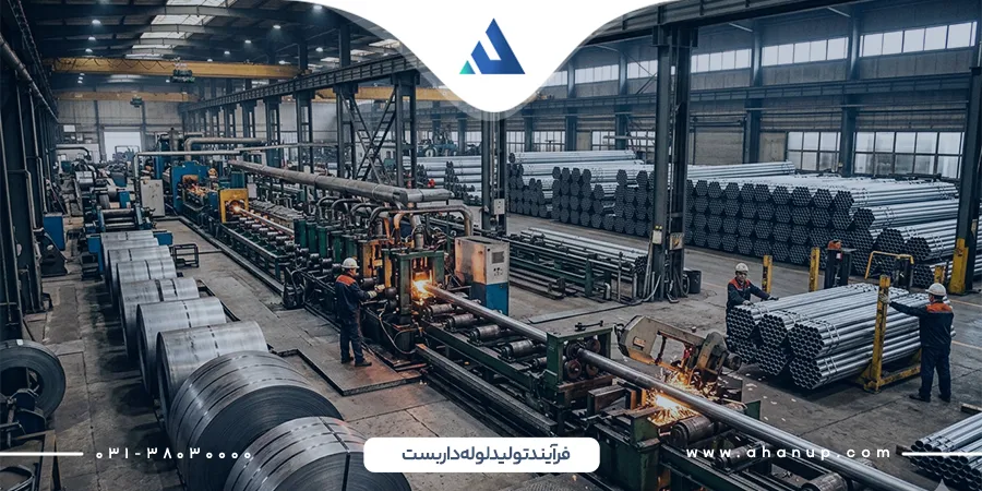 فرآیند تولید لوله داربست