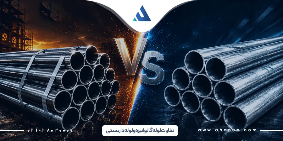 تفاوت لوله گالوانیزه و لوله داربستی