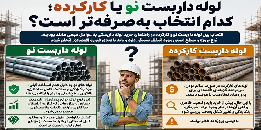 راهنمای خرید لوله داربست نو و کارکرده
