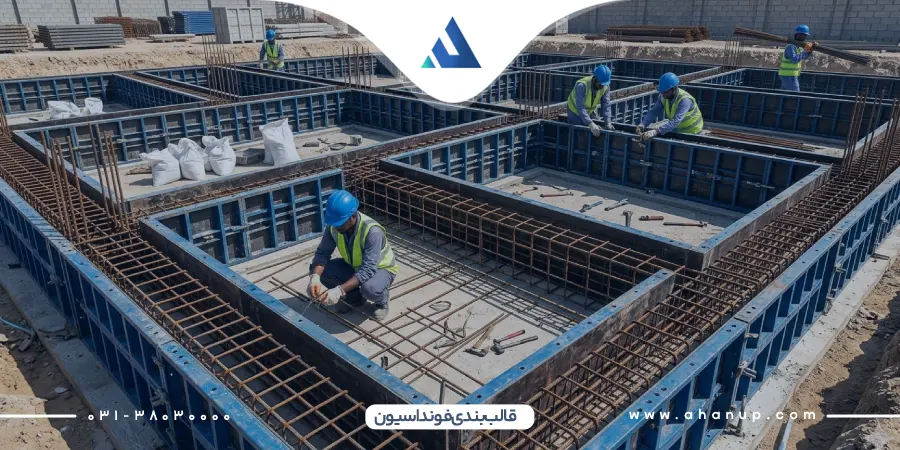 روش قالب بندی بتن فونداسیون
