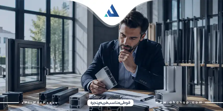قوطی مناسب فریم پنجره